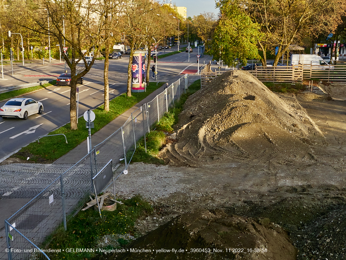11.11.2022 - Baustelle an der Quiddestraße Haus für Kinder in Neuperlach